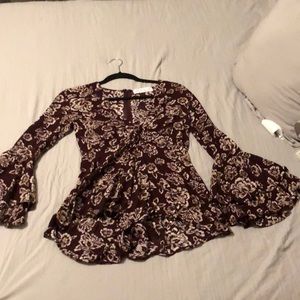 Bell sleeve romper